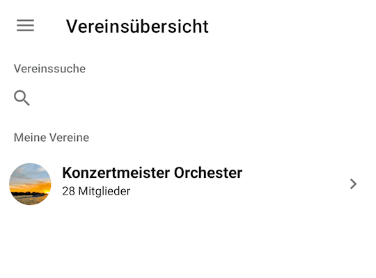 Vereinsübersicht